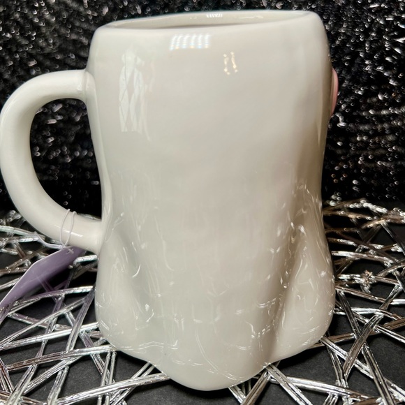 Halloween Ceramic Cold Brew Drinking Girlie Girl Ghost Mug Flower Sunglasses - Picture 10 of 10